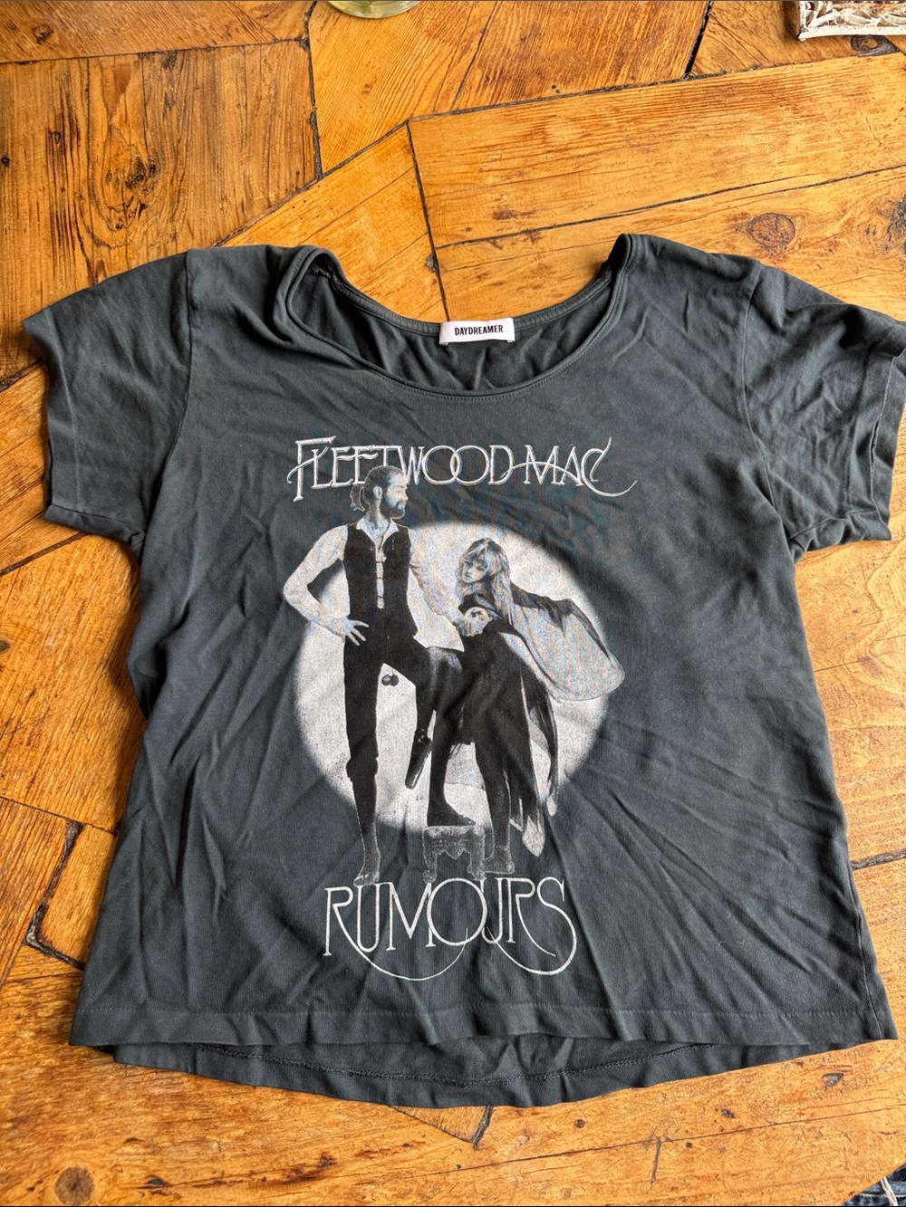 Daydreamer Kids Black Fleetwood Mac 'Rumours' Graphic Tee